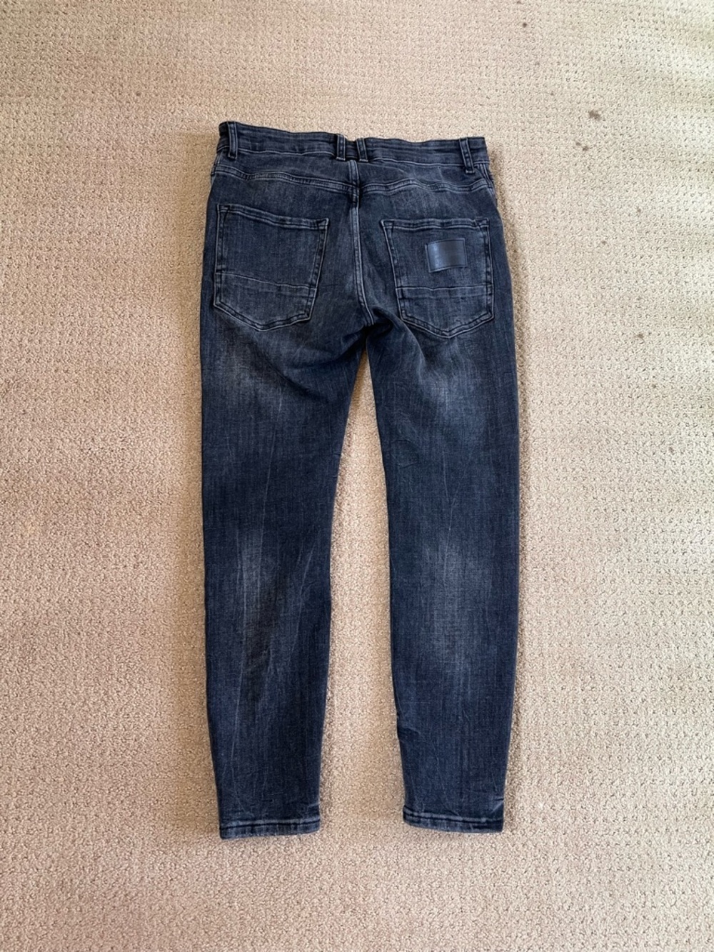 Zara Men’s Skinny Jeans in Washed Black - Picture 2 of 4